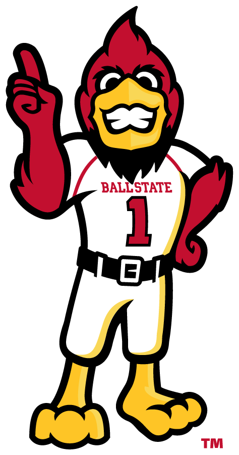 Ball State Cardinals 2015-Pres Mascot Logo v2 diy DTF decal sticker